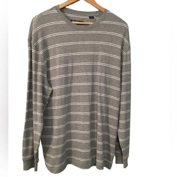 Crèmieux gray‎ stripes sweater size L - Picture 1 of 4